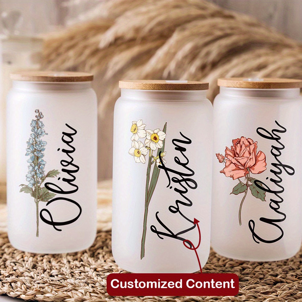 Coffee Equipment With Name - Vaso de Vidrio Personalizado con Nombre