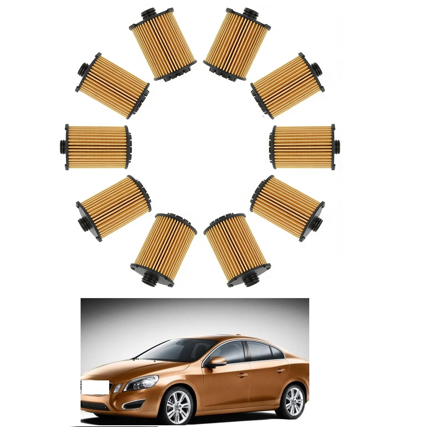 Coffee Equipment V60 - 10 filtros de aceite para VOLVO